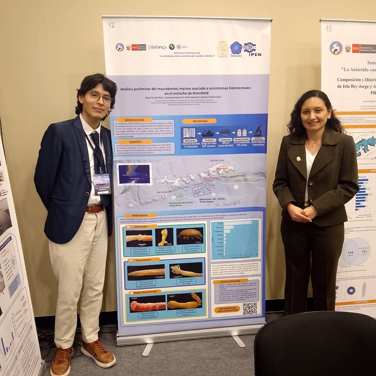 Docente y tesista de la Facultad de Ciencias Biológicas compartieron avances de investigación antártica en seminario internacional